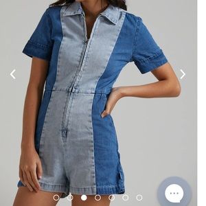 Denim romper